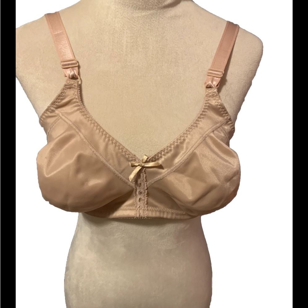 Bali Classic Support Wire Free Bra Nude Style 3820 Size 38D